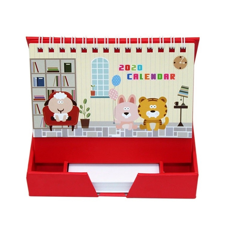 Calendario de escritorio imprimible en color A4 A5 a doble cara con cartón blanco de 250 g