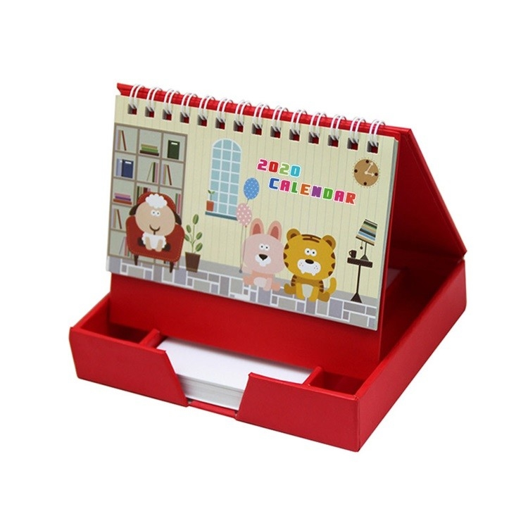 Calendario de escritorio imprimible en color A4 A5 a doble cara con cartón blanco de 250 g