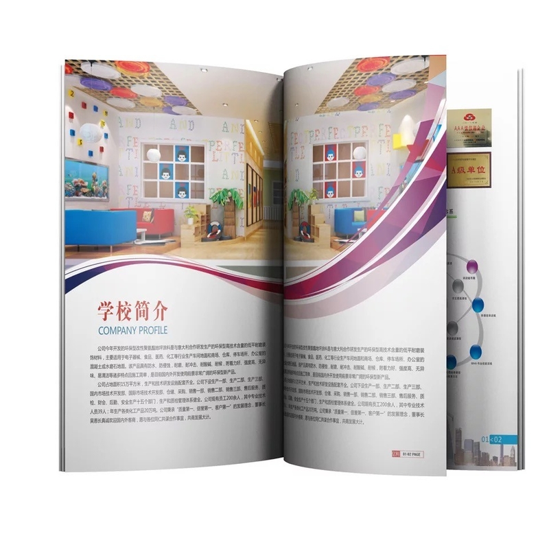 Servicios de impresión del catálogo de la laminación de la película de impresión del libro de colorante de A5 A6
