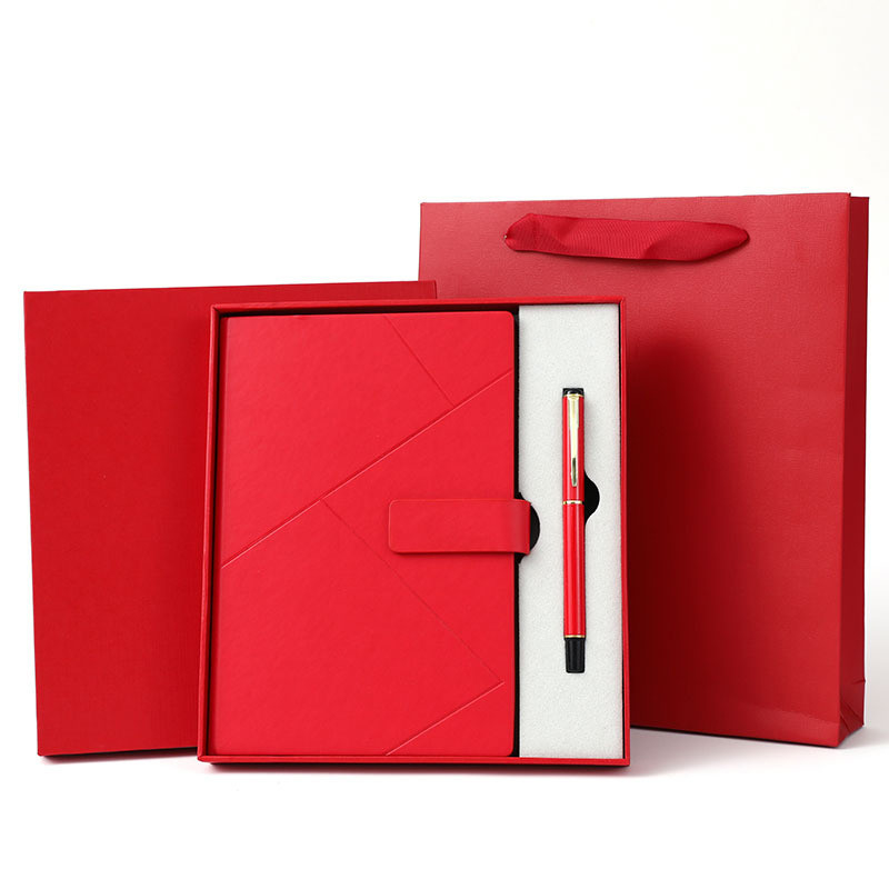 Impresión a todo color del cuaderno de tapa dura, pluma de lujo A5 y sistema del cuaderno