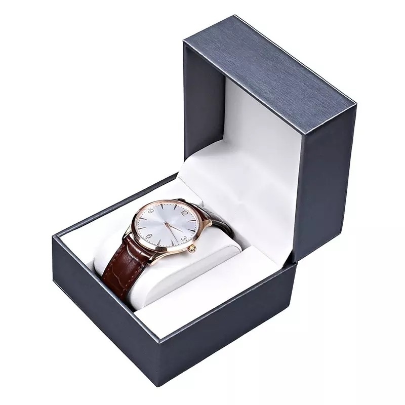 Almacenamiento de relojes Cajas impresas a todo color Caja de cuero PU de lujo