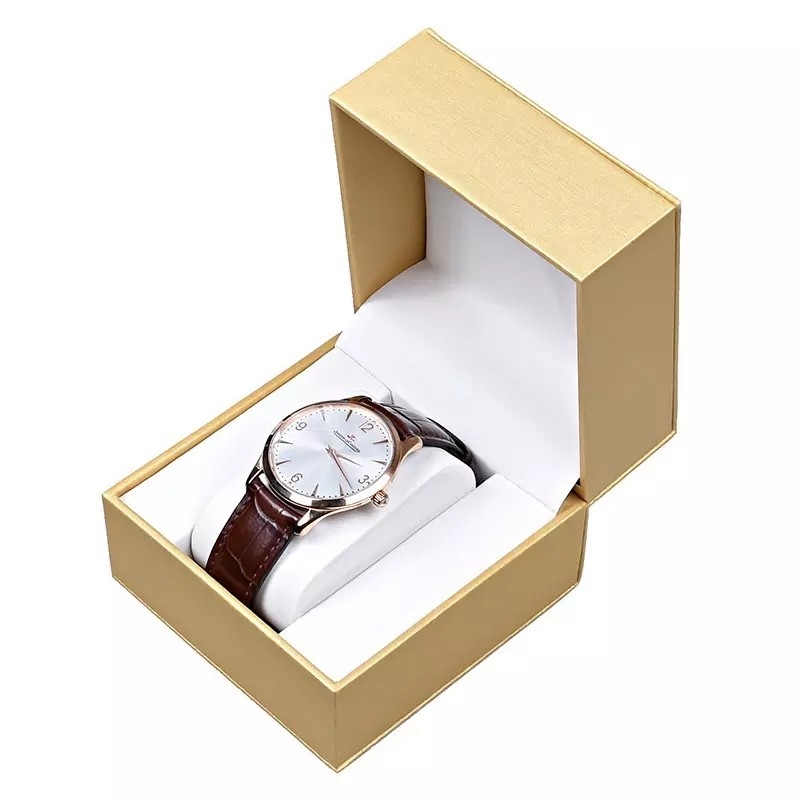 Almacenamiento de relojes Cajas impresas a todo color Caja de cuero PU de lujo