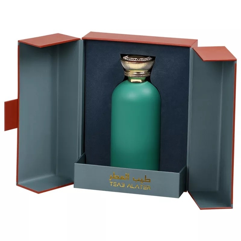 Rectángulo 4C cajas impresas a todo color caja de regalo de perfume de cartón
