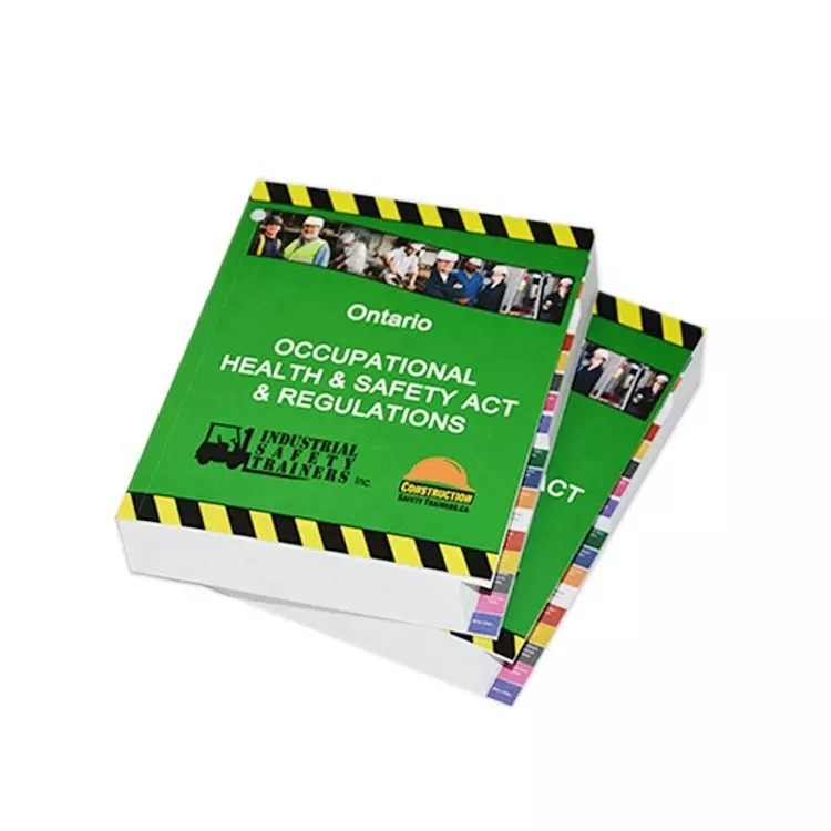 Libro a todo color de tapa blanda gruesa que imprime tamaño personalizado 4c+4c Cmyk