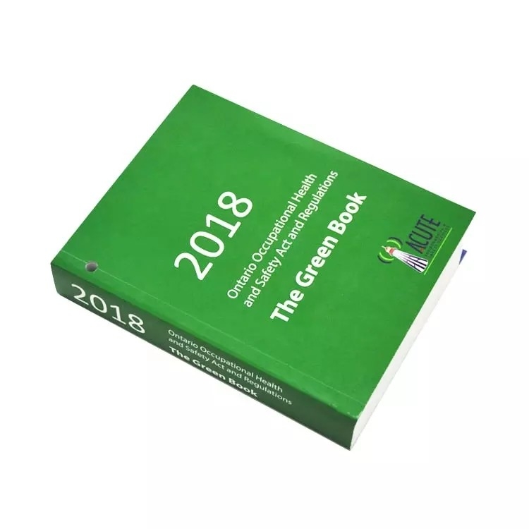 Libro a todo color de tapa blanda gruesa que imprime tamaño personalizado 4c+4c Cmyk