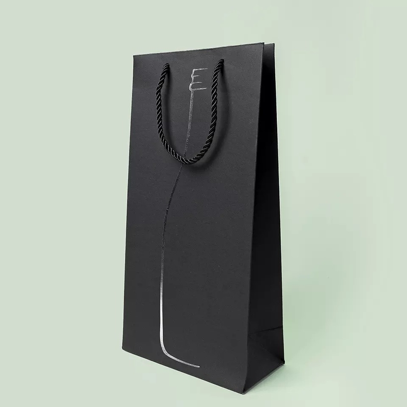 De papel reciclada el negro de Kraft bolsa el color modificado para requisitos particulares de Patone