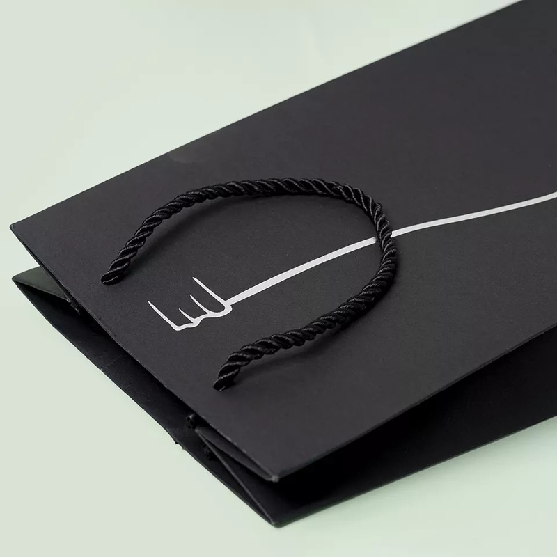 De papel reciclada el negro de Kraft bolsa el color modificado para requisitos particulares de Patone