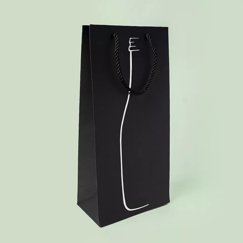 De papel reciclada el negro de Kraft bolsa el color modificado para requisitos particulares de Patone