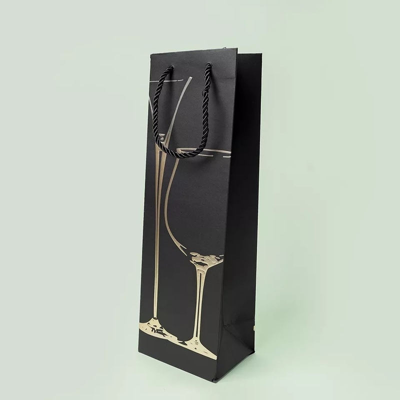 De papel reciclada el negro de Kraft bolsa el color modificado para requisitos particulares de Patone