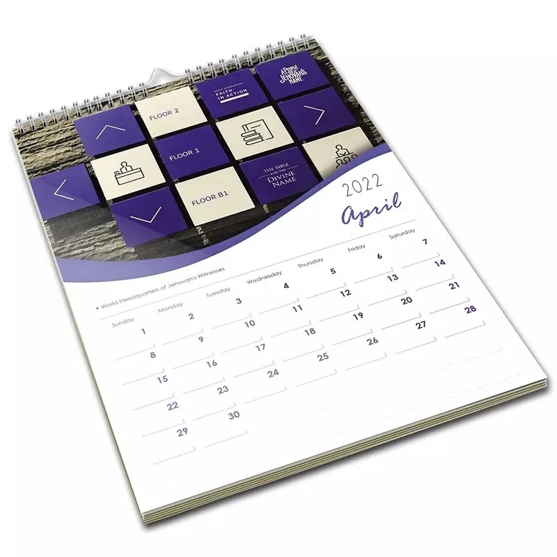 Impresión personalizada para colorear 2023 Calendario de pared A5 142x210mm Promocional